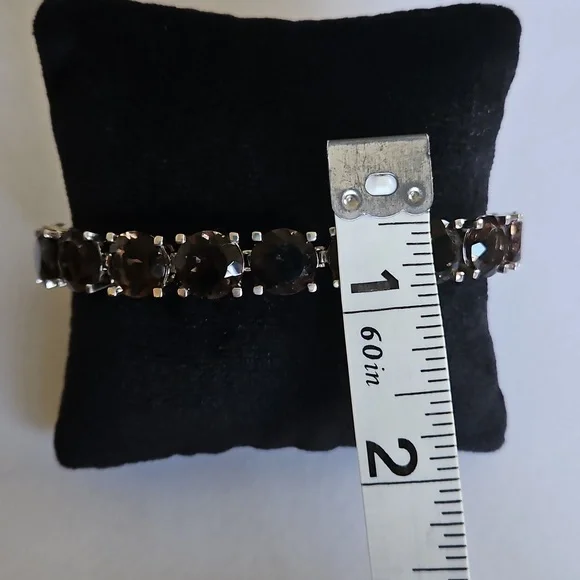 Smokey Quartz Tennis Bracelet